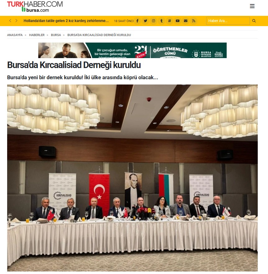 TURKHABER.COM-Bursa'da Kırcaalisiad Derneği kuruldu